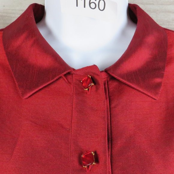 Larry Levine* Women's Long Sleeve Button Down Fully Lined Suit Jacket~ Size 16 - Picture 12 of 12